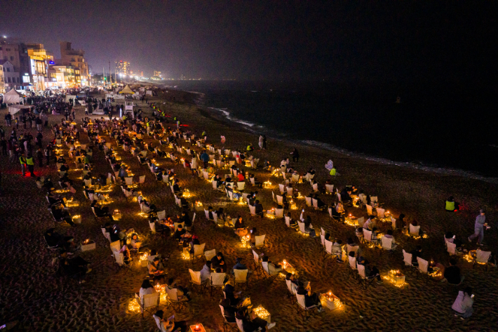 안목해변 백사장에서 열린 '별이 빛나는 밤에'. 강릉시 제공