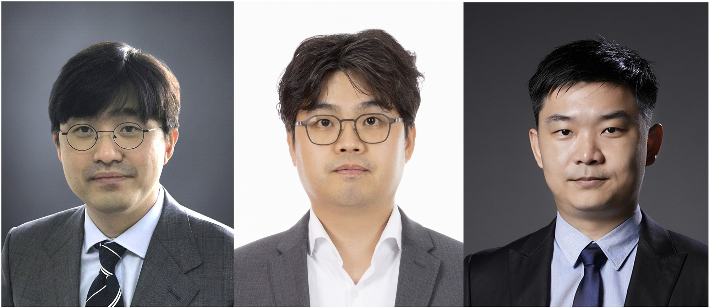 김지태 KAIST 교수와 오승주 고려대 교수, 티안슈 자오 홍콩대 교수(왼쪽부터). 카이스트 제공