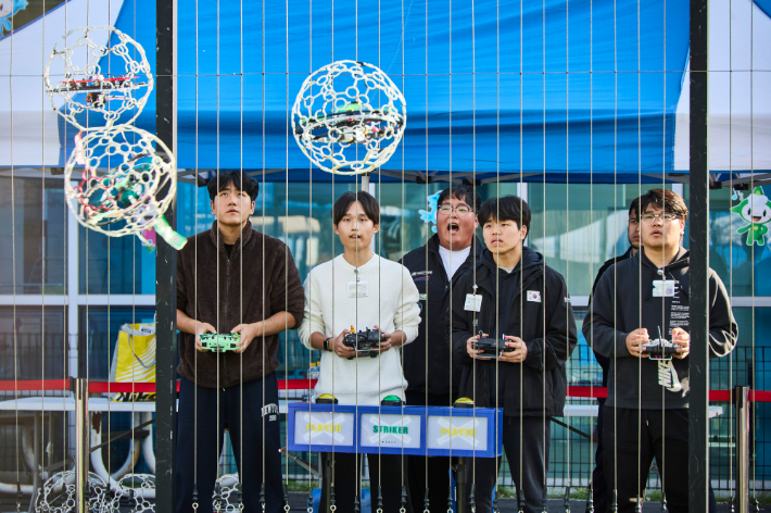 국립부산과학관이 주최한 제4회 드론축구대회. 과학관 제공