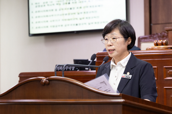 최미희 의원. 순천시의회 제공