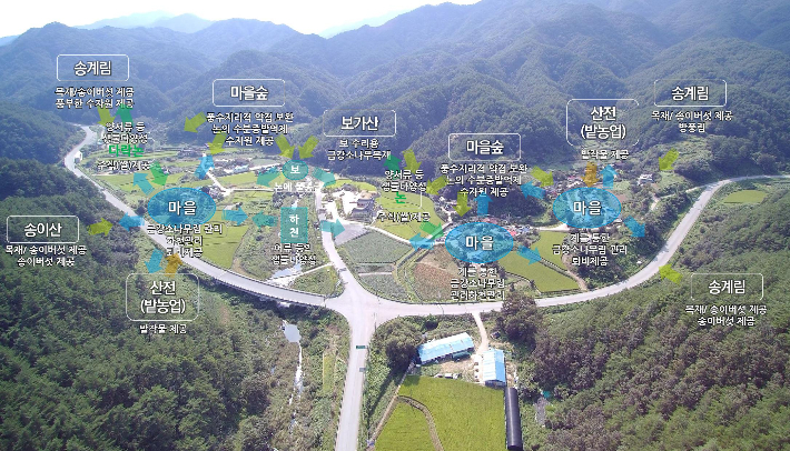 세계중요농업유산으로 등재된 울진만의 혼농임업시스템 경관. 울진군 제공