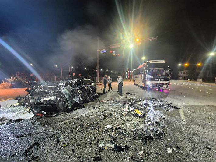 사고 모습. 공주소방서 제공