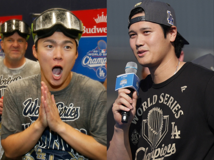 야마모토 요시노부(사진 왼쪽)와 오타니 쇼헤이. 연합뉴스