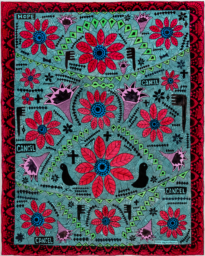 하정우, '무제(Untitled)', 캔버스에 혼합재료', 162.2x130.3㎝(2024). 학고재 제공