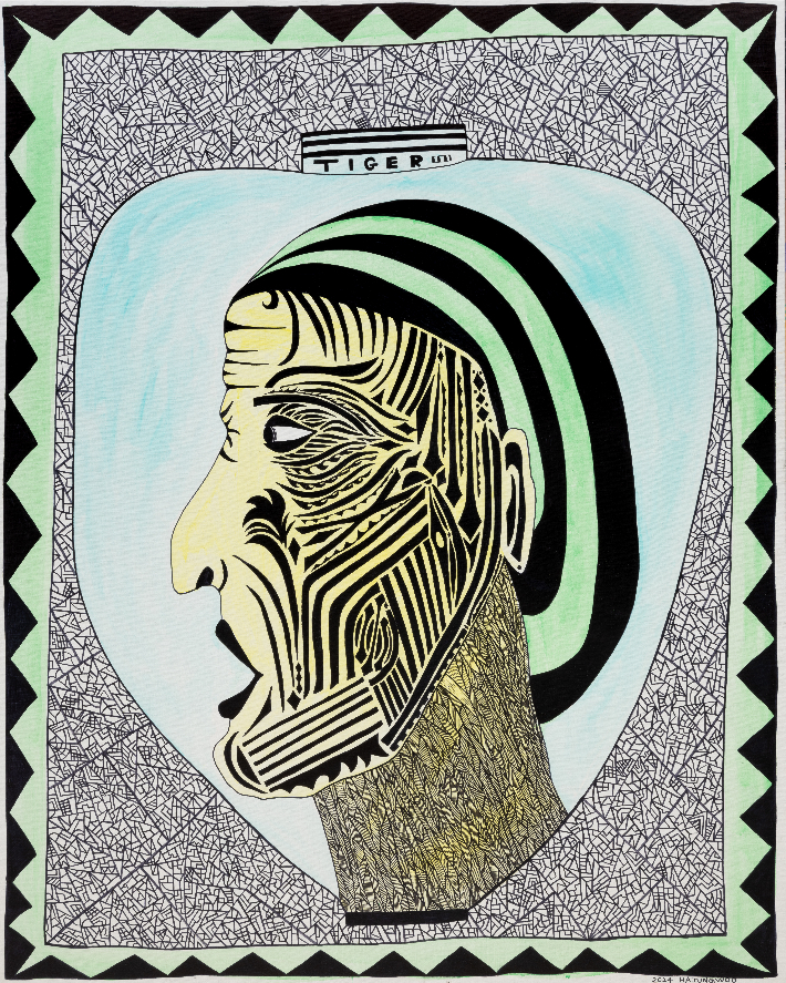 하정우, '무제(Untitled)', 캔버스에 혼합재료', 162.2x130.3㎝(2024). 학고재 제공