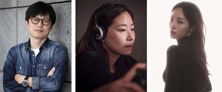 서울독립영화제2025 본선 장편경쟁 부문 심사위원 남동철 프로그래머, 이언희 감독, 배우 전여빈. 서울독립영화제 제공