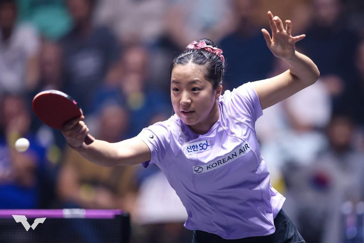 한국 탁구 간판 신유빈. WTT 인스타그램 캡처