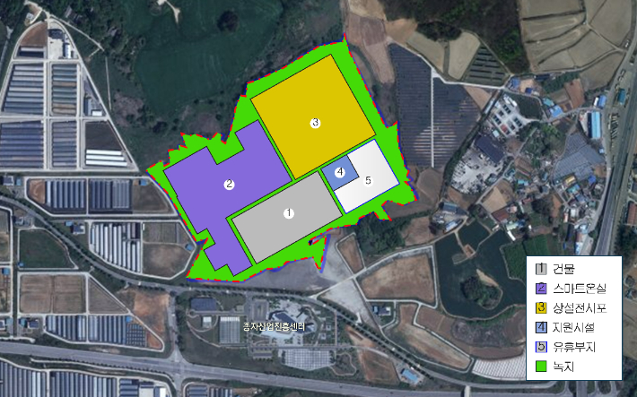 구)공항부지 토지이용계획도. 김제시 제공