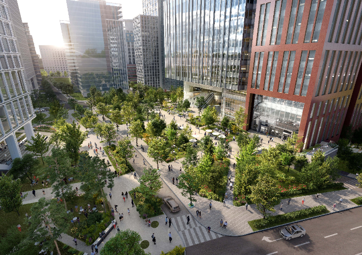 서소문빌딩 재개발 조경 계획안. 서울시 제공