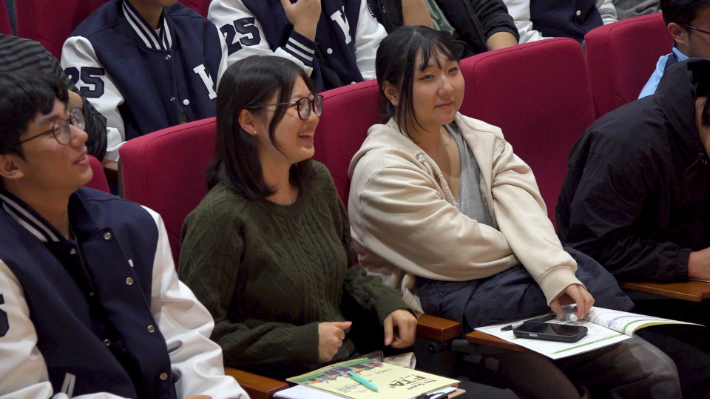 찾아가는 FTA교육, '유퀴즈? 온 더 FTA!' 국립한국농수산대학교 현장. 노컷TV 캡처