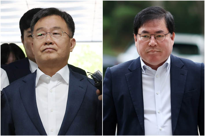화천대유 대주주 김만배씨(왼쪽)-유동규 전 성남도시개발공사 기획본부장. 연합뉴스