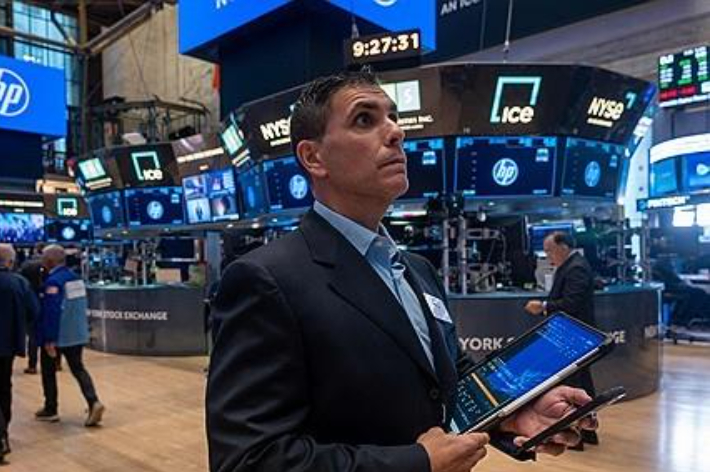 뉴욕증권거래소의 트레이더. 연합뉴스