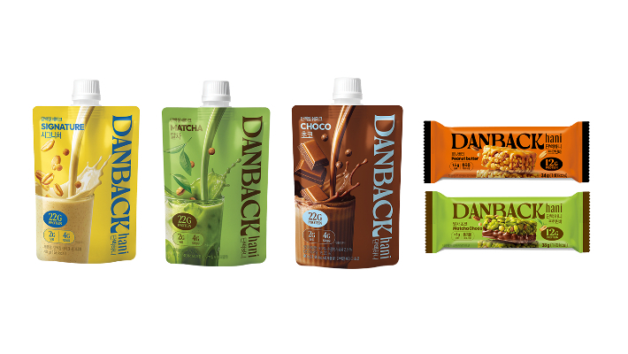 단백하니 신제품(단백질쉐이크 3종, 프로틴바 2종). CJ제일제당 제공