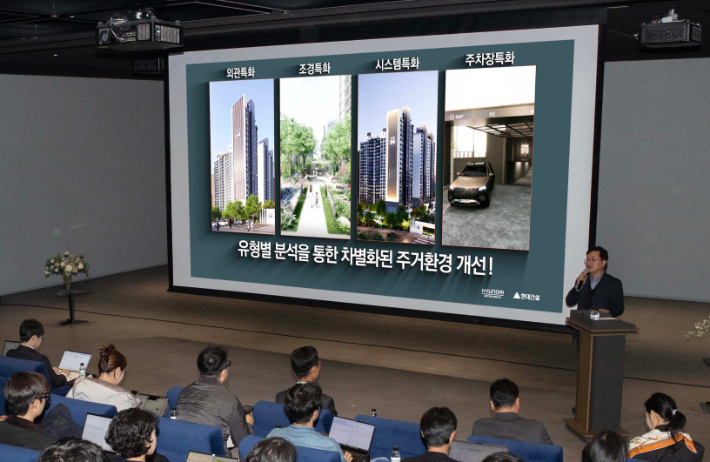 현대건설 더 뉴 하우스 미디어 쇼케이스. 현대건설 제공 