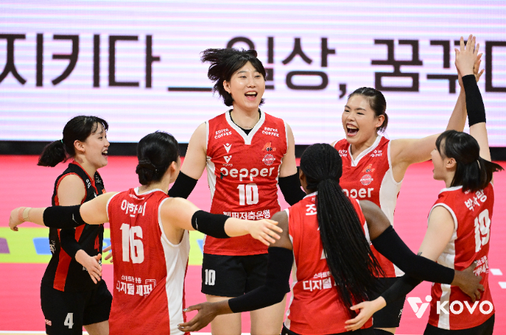 페퍼저축은행 3연승. 한국배구연맹