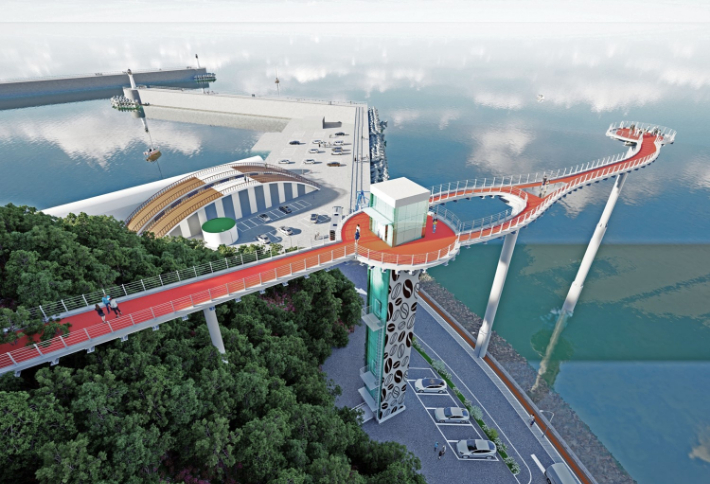 강릉 안목 죽도봉 스카이밸리 조감도. 강릉시 제공