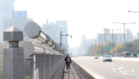 미세먼지 가득한 입동