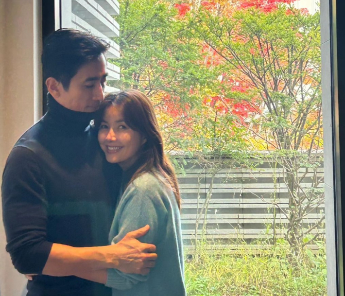 배우 차인표 신애라 부부. 차인표 SNS 캡처