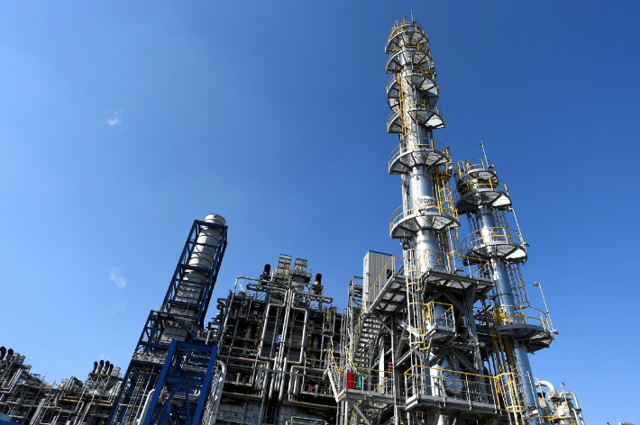 한화토탈에너지스 탄소 포집 파일럿 설비. 한화토탈 제공