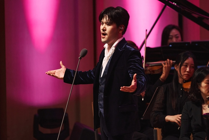 9일 서울 서대문구 연세대학교 백주년기념관 콘서트홀에서 첫 독창회를 연 라포엠 정민성. 드라마하우스스튜디오 제공