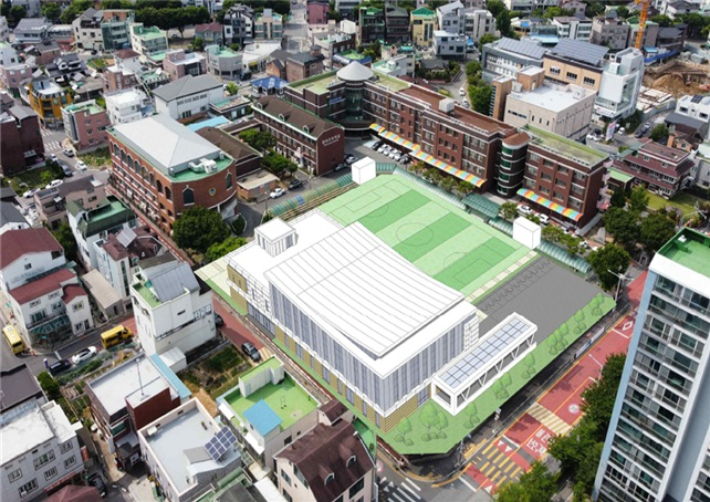 엄사초 학교복합시설 조감도. 충남교육청 제공