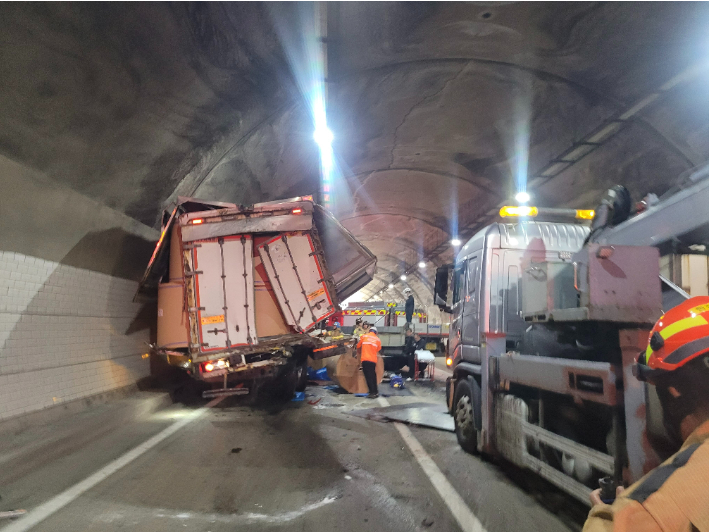 사고 현장. 영동소방서 제공