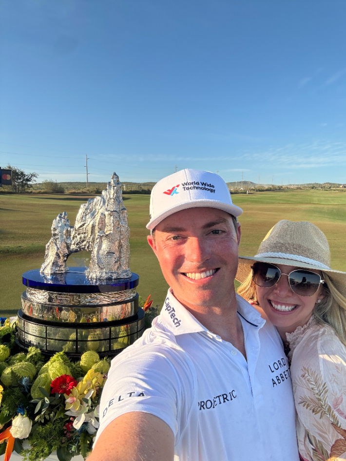 벤 그리핀과 약혼녀. PGA 투어 X