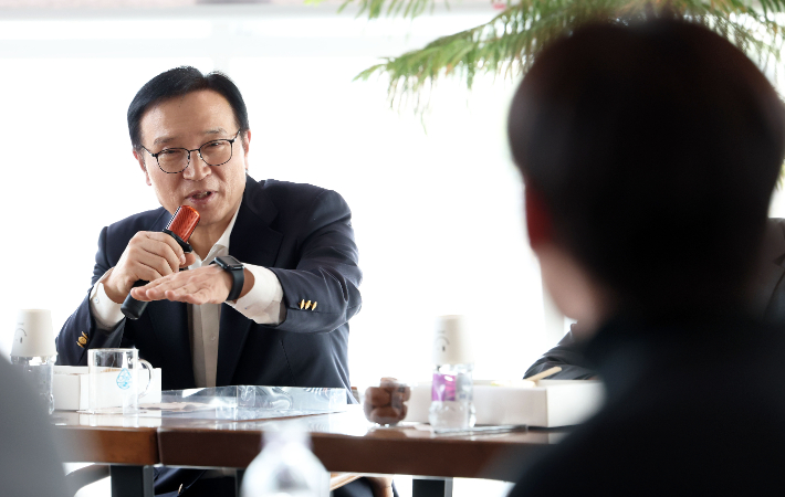 임태희 경기도교육감은 11일 경기도교육청 북부청사에서 기자 간담회를 열었다. 경기도교육청 제공