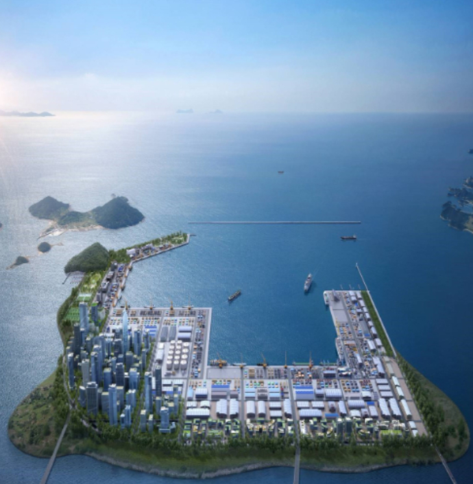 새만금신항 조감도. 군산시 제공