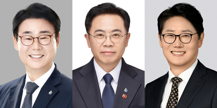 왼쪽부터 양덕순·양창용·김재훈 후보. 제주시선거관리위원회 제공