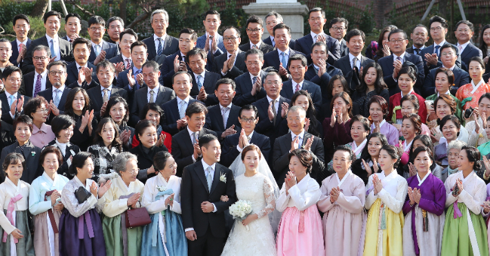 정몽구 회장 외손녀 결혼식. 연합뉴스