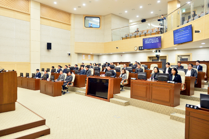 세종시의회 본회의장. 세종시의회 제공