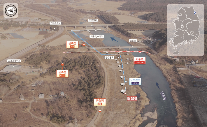 지하수 저류댐 설치 사업조감도. 강릉시 제공