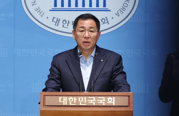 국민의힘 이상휘 미디어특위 위원장. 연합뉴스