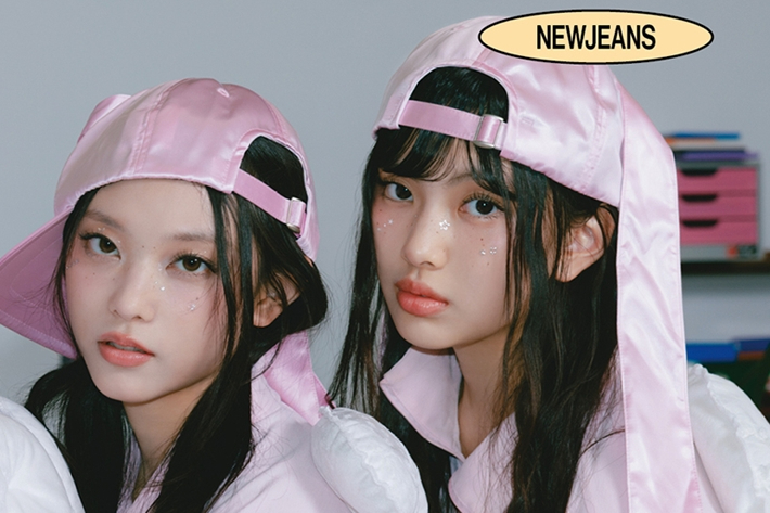 왼쪽부터 뉴진스 해린, 혜인. 뉴진스 공식 페이스북