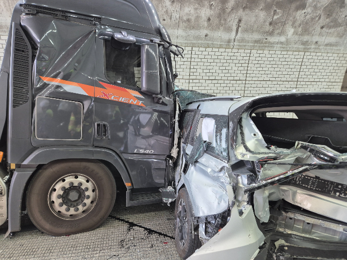 사고 모습. 충남 공주소방서 제공