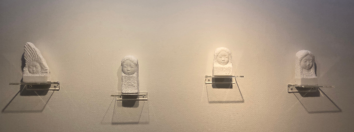 조각가 유향숙의 열두번째 개인전 '얼굴'이 16일까지 서울 종로구 인사동 동산방화랑(대표: 박우홍)에서 열린다. 곽인숙 기자