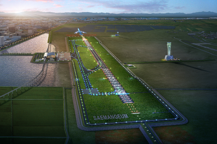 새만금 국제공항 조감도. 전북도 제공
