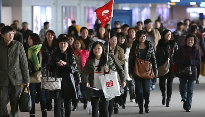 제주도를 방문한 중국 관광객들. 연합뉴스
