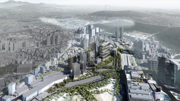 용산전자상가 일대 조감도. 서울시 제공