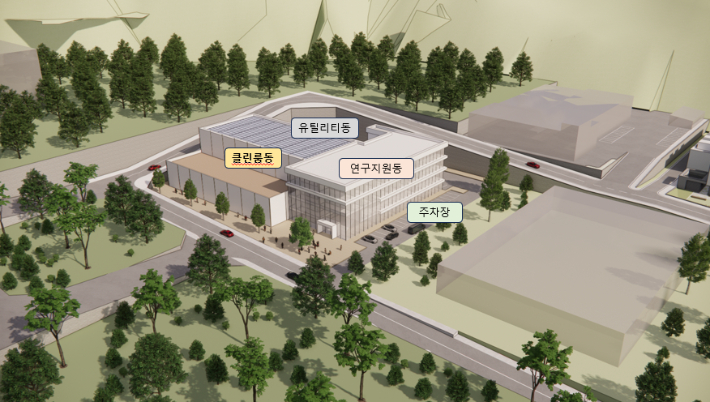 첨단 디스플레이 연구원 조감도. 아산시 제공