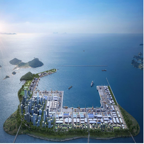 새만금신항 조감도. 군산시 제공