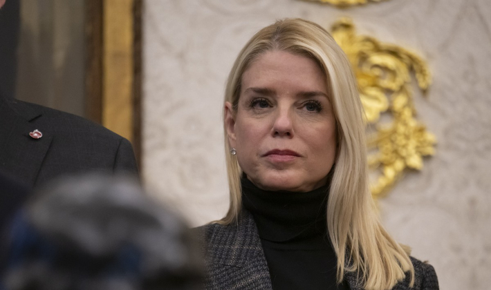 팸 본디 미국 법무장관. 연합뉴스