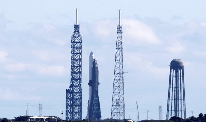 블루오리진의 로켓 '뉴 글렌'. 연합뉴스