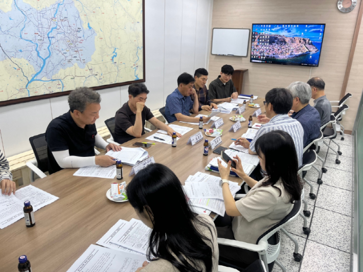 원인자부담금 소송 대응회의. 광주광역시 제공