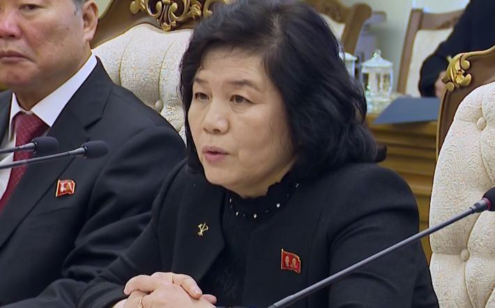 최선희 북한 외무상. 연합뉴스