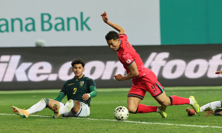 조규성, '골맛 좀 볼까'. 연합뉴스