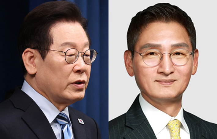 이재명 대통령(왼쪽)과 안권섭 법무법인 대륜 변호사. 연합뉴스