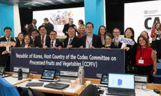지난 11월 10일부터 11월 14일까지 이탈리아 로마에서 개최된 제48차 국제식품규격위원회(이하 코덱스) 총회에서 우리나라가 가공과채류분과위원회 의장국으로 선출됐다. 농식품부 제공