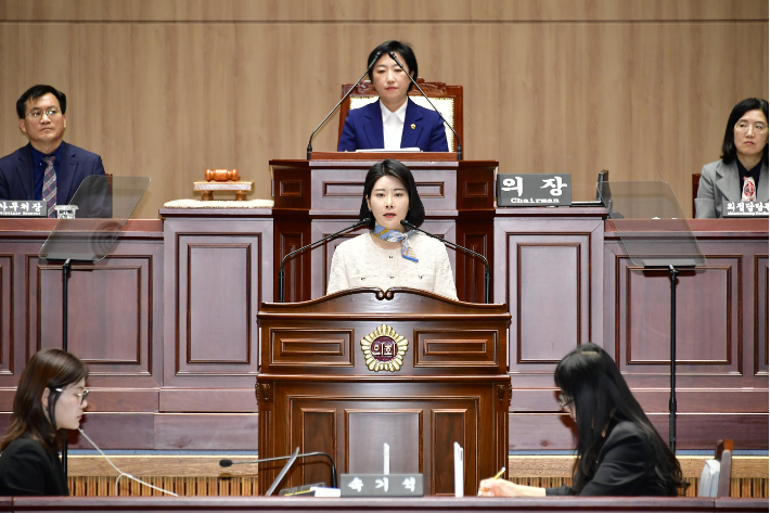 광주광역시의회 채은지 의원. 광주시의회 제공